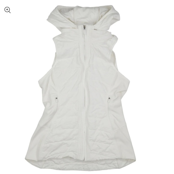 Lululemon White Another Mile Vest Size 6. - Picture 2 of 8